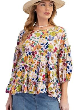 633:  EASEL NWT TOP LILAC POWDER (H18)